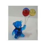 玻璃小熊(藍) y03268 水晶飾品系列-琉璃水晶
